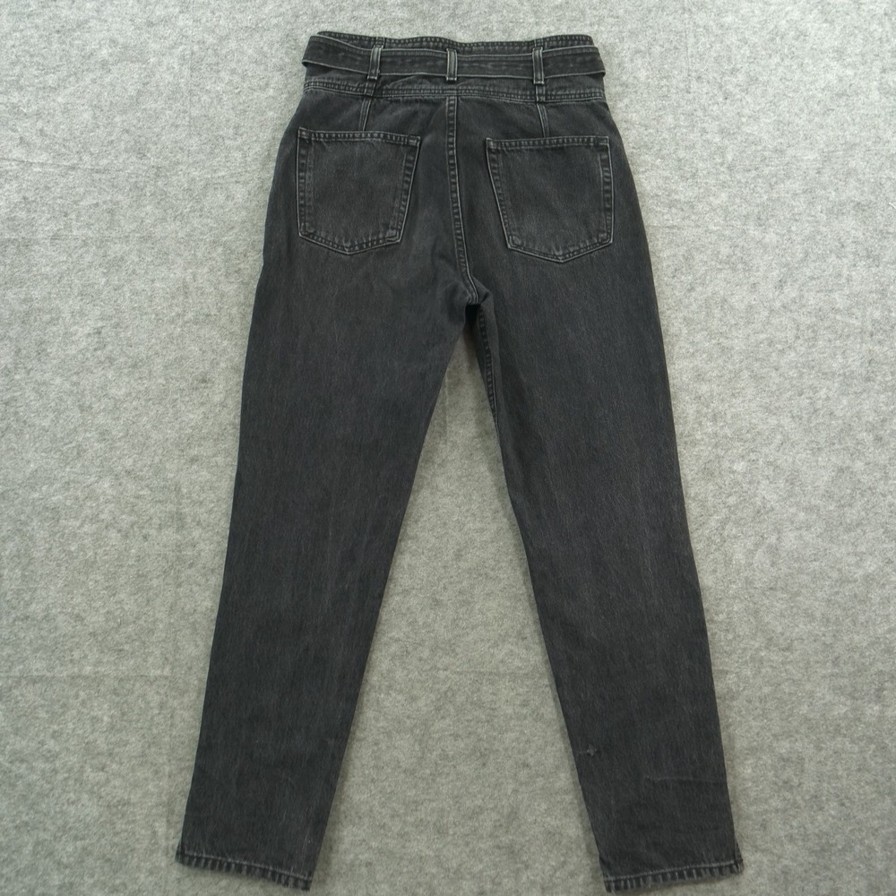 Reformation Jeans Womens 29 Black Belted High Waist Mom Jean Denim  90s - Picture 2 of 12
